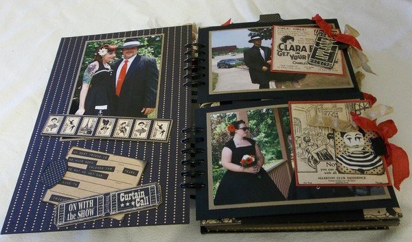 محاذاة عشرون الباطل  ألبوم زفاف: أفكار التصميم ، صور نحن إنشاء ألبوم زفاف في أسلوب سكرابوكينغ
